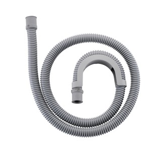 Tuyau d'évacuation gris Diaqua (350g) pour lave-linge/évier, flexible et durable.