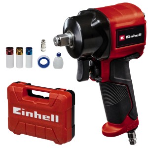 Avvitatore a impulsi pneumatico Einhell TC-PW 610 Compact con accessori e valigetta.