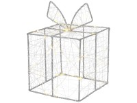 LED-Drahtfigur Geschenk blinkend 15 x 21 cm 50 LED