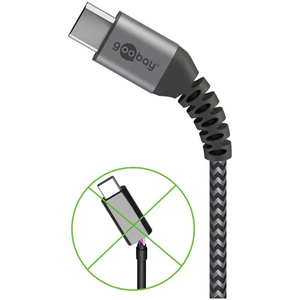 PAXO Cavo USB C 0,3 m, 10 Gbit/s (1,25 GByte/s), USB 3.2 Gen2 (3.0, 3.1), cavo di ricarica e cavo dati USB tipo C, nero