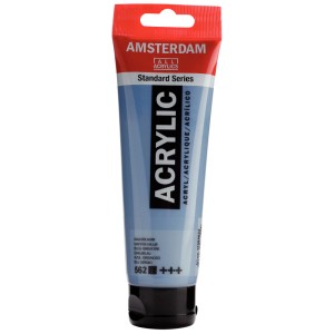 Tube de peinture acrylique Amsterdam Standard Series Gris-bleu 562, 120ml.