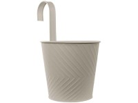 Videx Garden Metall-Hängetopf Lara Grau Ø 15 cm / Höhe 27 cm