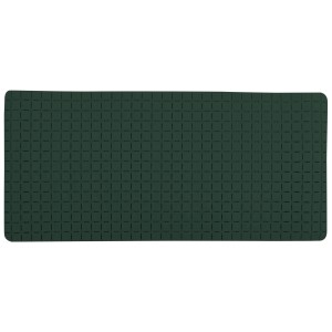 Tappetino doccia MSV verde scuro, 36x76 cm, in gomma antiscivolo per bagno e doccia.