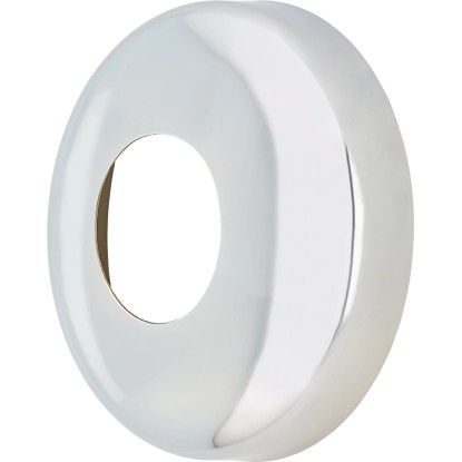 Messingrosette Chrom Ø 24,1 mm / Tiefe 20 mm