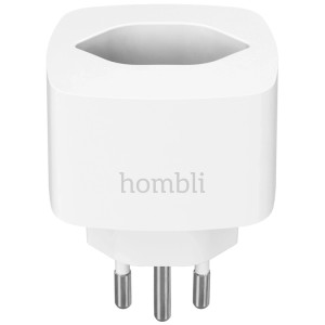 Prise connectée Hombli CH blanche pour domotique, WLAN, 2500W, 16A.