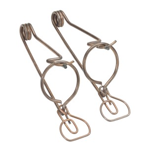 Lot de 2 pièges à campagnols en fil de cuivre pour le jardin.
