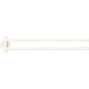 Tesa Moon White Handtuchhalter, 2-armig, matt weiß. Bad Accessoire zur Wandmontage.