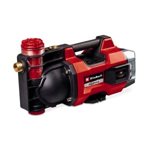Pompe de jardin sans fil Einhell Aquinna 36/38 F LED, rouge/noir, pour l'irrigation sans fil.