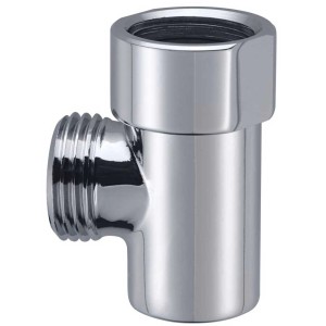 Soupape de vidange chromée Diaqua pour flexible de douche, raccord 1/2 pouce.