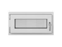 Roro Kellerfenster Kunststoff DIN links Weiss 80 x 40 cm