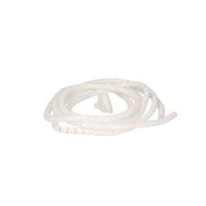 Guaina a spirale bianca, diametro 15 mm, lunghezza 3 m, per gestione cavi in canaline.