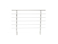 Dieda Geländerset seitlich Weiss Breite 150 cm