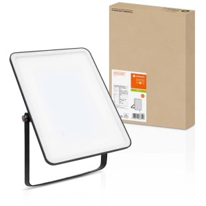 Ledvance LED-Flutlicht Essential, 50W, warmweiß, schwarz. Außenstrahler mit IP65 Schutz.