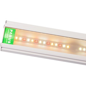 Parus LED Grow Light Duo 20W, primo piano della lampada con LED per la coltivazione delle piante.