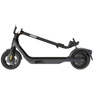 Trottinette électrique Segway Ninebot E2 Pro D noire, vue latérale.