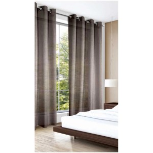 Tenda a occhielli Struttura Pietra, 245x140 cm, tenda per finestra con motivo pietra per interni.