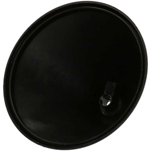 Cache-piton noir (110x70mm) avec serre-câble pour installation de lampe.