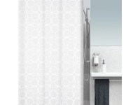 Spirella Textiler Duschvorhang Filigran Weiss 180 x 200 cm Spirella Textiler Duschvorhang Filigran Weiss 180 x 200 cm