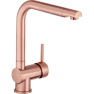 Mitigeur de cuisine baliv KI-1071 aspect cuivre. Robinet avec bec pivotant.