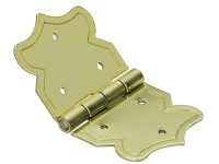 Schatullenscharnier Stahl vermessingt 20 x 47 mm / 2 Stk.