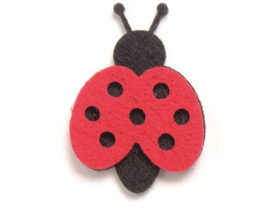 Coccinelle in feltro Rosso 3 5 cm 6 pz