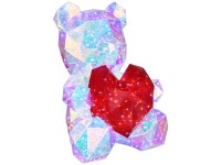 Globo LED-Tischleuchte Bär mit Kristalleffekt