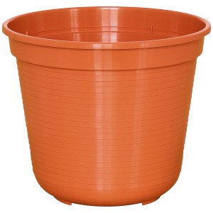 Pot de fleurs Geli Standard, Ø 26 cm, terracotta, en plastique, pour jardin et balcon.