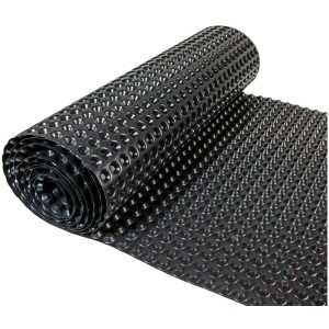 Feuille à bulles noire (0,9x6,5 m) pour potager surélevé, protège contre l'humidité.