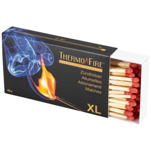 Thermofire fiammiferi XL, 45 pezzi, extra lunghi per accendere in sicurezza grill e caminetti.