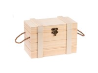 Glorex Schatztruhe mit Griffen Kiefer (HxBxT) 21 x 11 x 11,5 cm