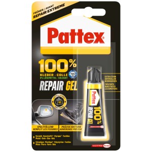 Pattex 100% Repair Gel 8g: Adesivo flessibile senza solventi per riparazioni.
