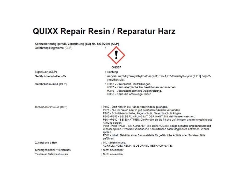 QUIXX Scheiben Reparatur-Set 5-teilig kaufen