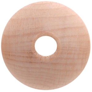 Rohholzkugel, Ø 30mm, mit Bohrung, Naturholz, geeignet zum Basteln und Dekorieren.