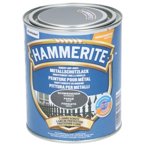 Dose Hammerite Rostschutzlack geschmiedet Schwarz 750ml für Metall, Grundierung, Rostschutz und Lack in einem.