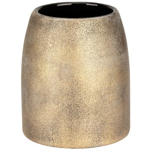 Wenko Zahnputzbecher Tremea in Bronze: Keramik-Becher für Zahnbürsten und Zahnpasta.