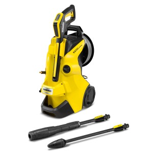 Nettoyeur haute pression Kärcher K 4 Premium Power Control jaune avec accessoires.