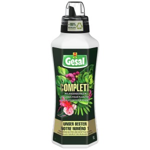 Gesal Fertilizzante Completo 1L, fertilizzante liquido universale per piante fiorite e verdi.
