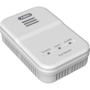 Détecteur de gaz Abus GWM100ME blanc, pour une alerte précoce en cas de fuite de gaz.