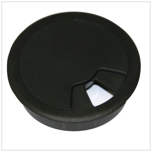 Passe-câble noir Q-Lab Easy-Duct-60K16 pour meubles.