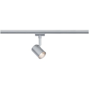 Spot LED Paulmann Urail Limba, 4W, chrome mat, sur système de rail. Lumière blanche chaude pour intérieur.