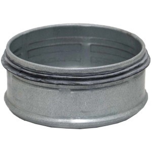 Wickelfalz-Rohrende Ø 100 mm mit Lippendichtung für dichte Lüftungssysteme.