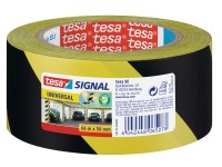 Tesa Signal Markierungsklebeband Universal Gelb-Schwarz 66 x 50 mm