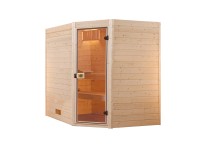Weka Massivholz-Ecksauna 539 Gr. 3 ohne Ofen (HxBxT) 203 x 239 x 189 cm