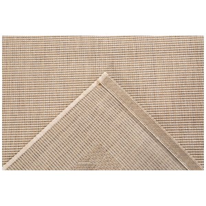 Tapis beige Andiamo Montana, 190x133 cm, poils courts avec bordure fine, adapté au chauffage au sol.
