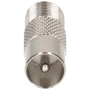 Adattatore Schwaiger Sat da presa F a spina antenna, argento.