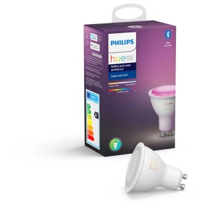 Ampoule LED Philips Hue White & Color GU10, réflecteur, finition mate.