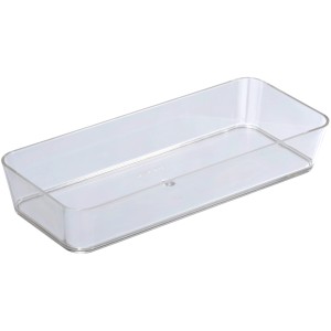 Boîte de rangement transparente Wenko Candy en plastique pour salle de bain et maison.