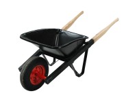 Spitzbodenkarrette Perfecta Pneurad Schwarz 60 l