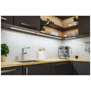 Paulmann LED Inline, luminaire sous meuble, kit d'extension blanc mat sous meuble de cuisine.