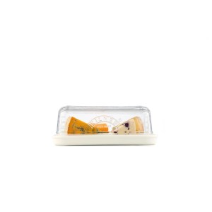 Contenitore per formaggio Kilner in vetro e ceramica con formaggio, per la conservazione degli alimenti.
